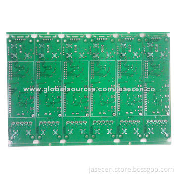 Double layer PCB with 2 layers green solder mask